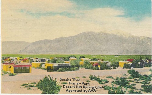 
c.
Smoke Tree Trailer Park
Desert Hot Springs, CA
E-14722; K-55026
(Teknitone Process; Color Cards, John Day, Ore.)
 