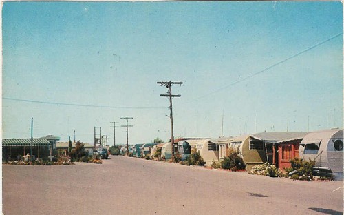 
c.
PM 1957
Lido Trailer Park
Newport Beach, California
AC-398; 14142
(Published by Royal Pictures, California) 