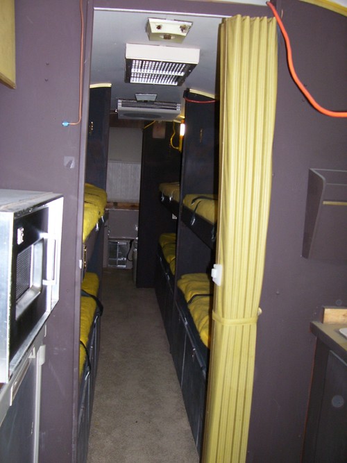 
Astronaut sleeping quarters inside the Airstream. 