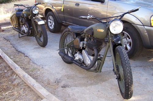 
John and Paul's 40's motorcycles.
Neat! 