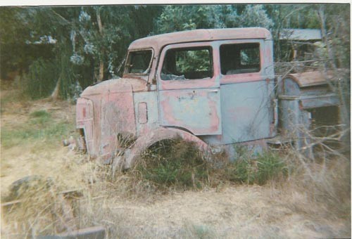 
Found buried up to its axle in a wash in a storage yard near Fallbrook, CA.   Man interested in buying the truck actually drove it for the Forestry Service.  Believe it was for the California Department of Forestry (CDF).    