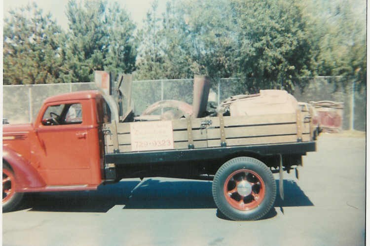 
Ralph put the truck body on a 1978 Chevy chassis and put in a 350 Chevy engine with a 400 turbo transmission. 