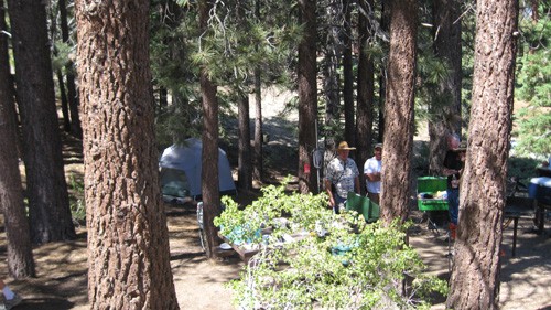 
Some trailerites chose to tent camp
 