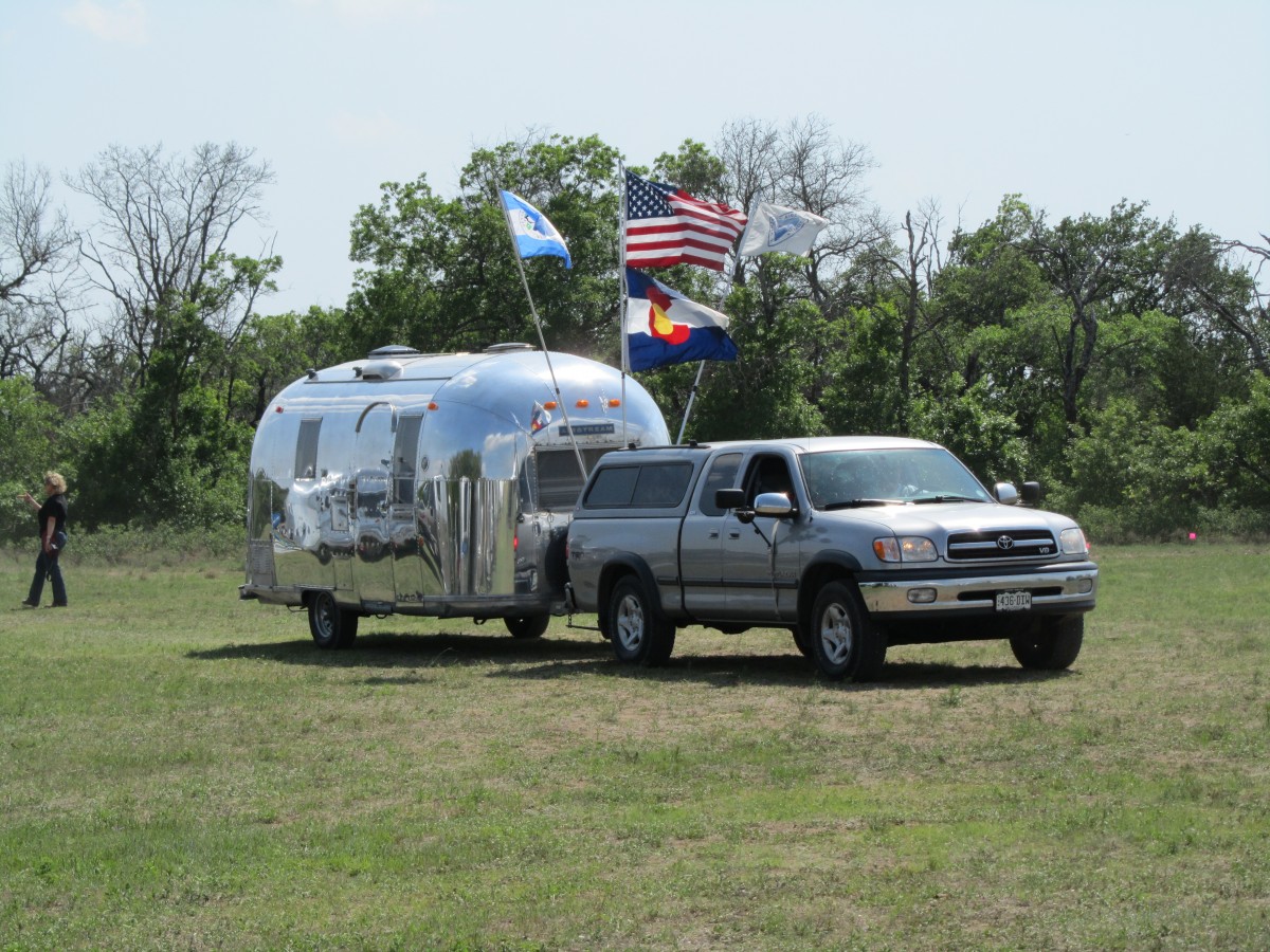 
1967 Airstream 
Globe Trotter 
[1954 Chevy pickup tow]
 Jim &amp; Rhonda Cooper
Loveland, Colorado 