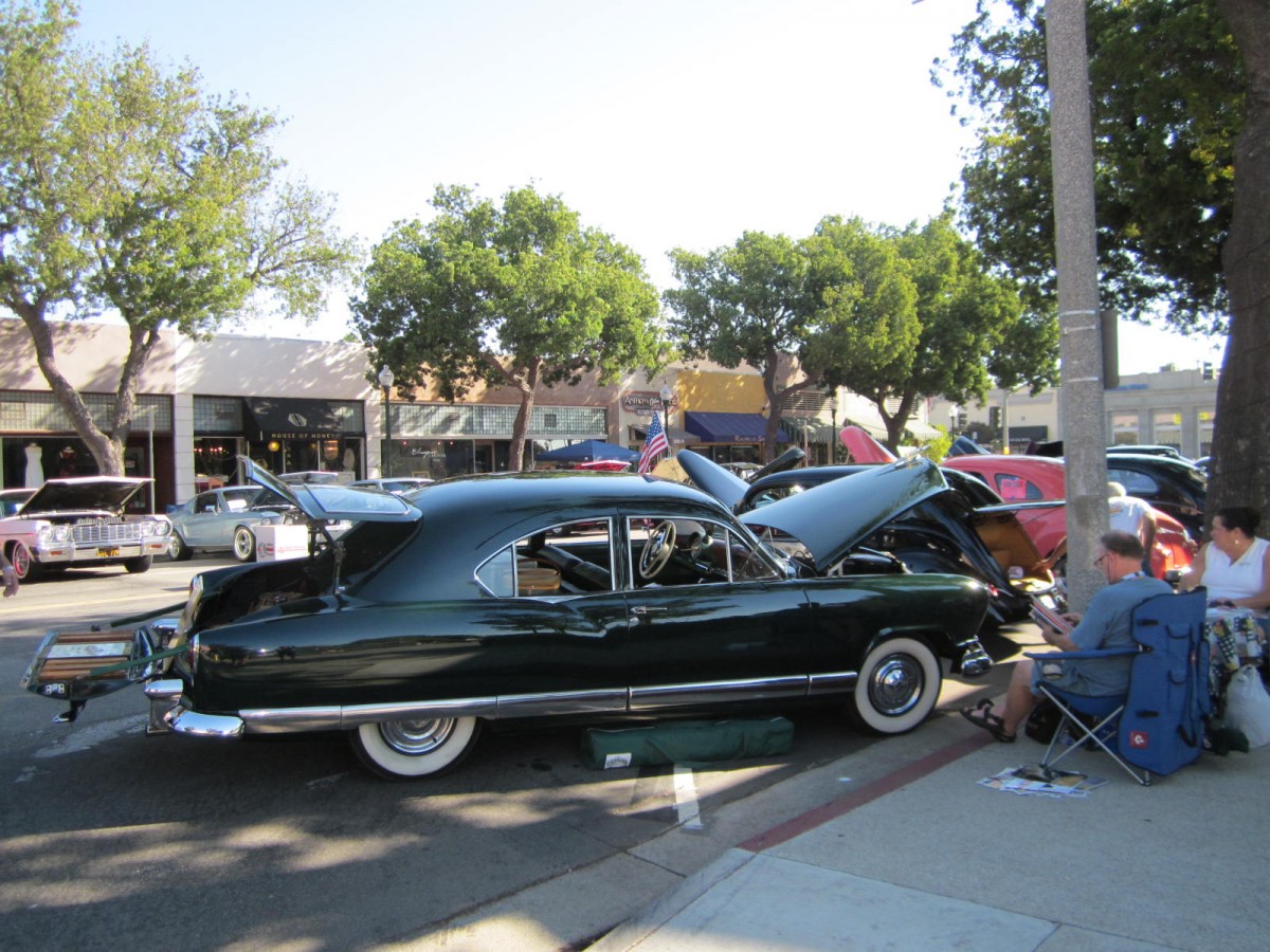 This is a 1951 Kaiser Traveler Deluxe, Americas first hatchback. Owned by John & Pat Ruth from Downey, CA.