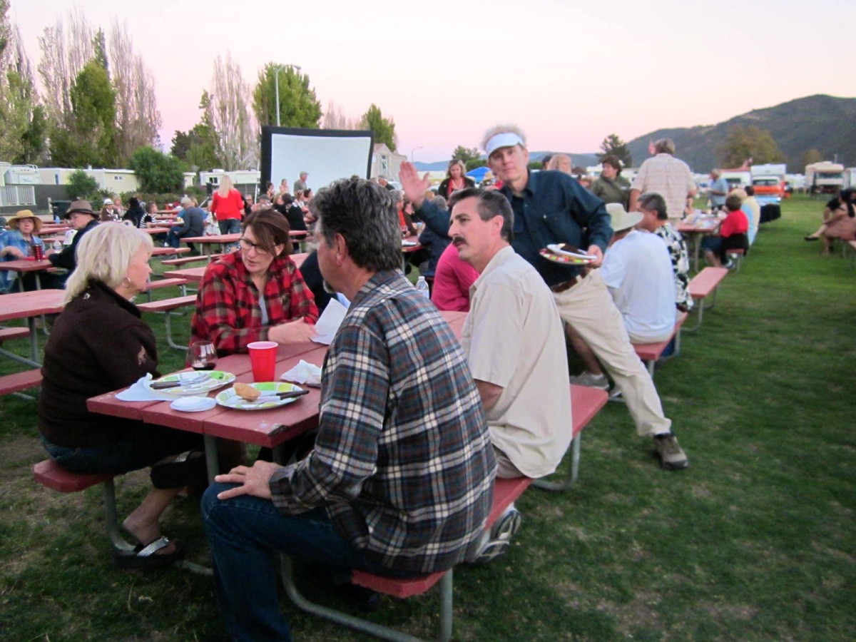 Saturday night
potluck & movie